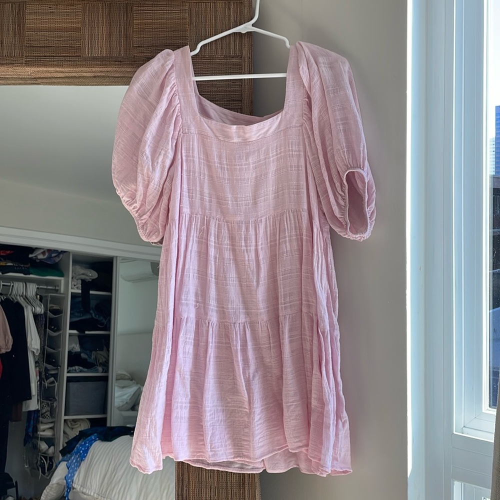 Light weight pink mini dress